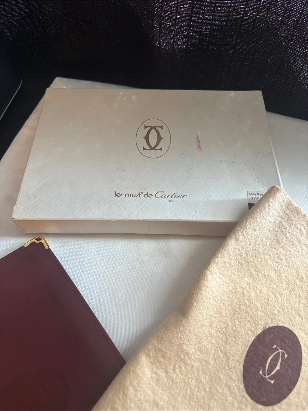 Cartier Burgundy Leather Zip Pouch - Picture 13 of 17